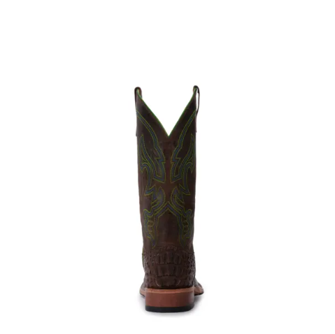 Men's Anderson Bean Chocolate Lux Hornback Caiman and Chocolate