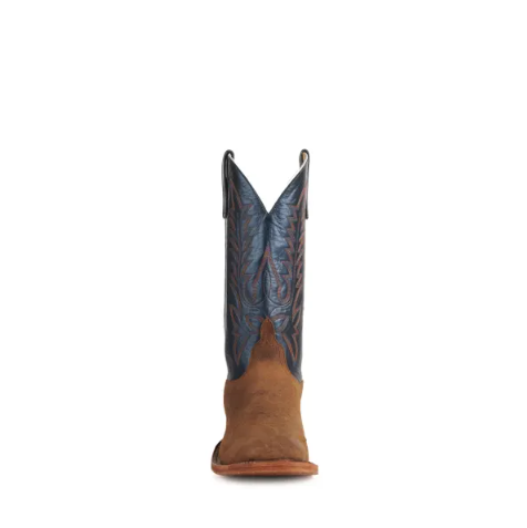 Men's Anderson Bean Sand Elk and Blue Wide Square Toe Cowboy Boo