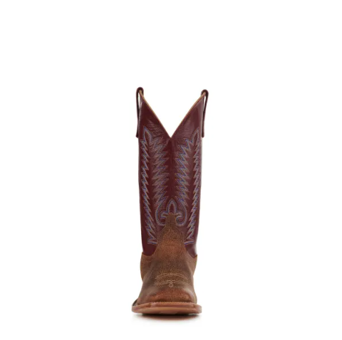 Men's Anderson Bean Geronimo Brown Bison and Sangria Wine Square