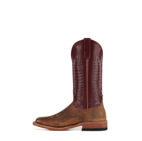 Men's Anderson Bean Geronimo Brown Bison and Sangria Wine Square