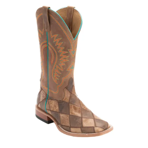 Men's Anderson Bean Horse Power Crazy Train Brown Patchwork Wide