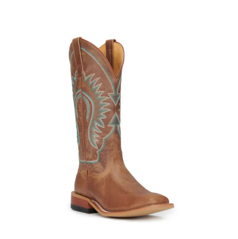 Women's Anderson Bean Macie Bean Pecan Brown Wide Square Toe Cow