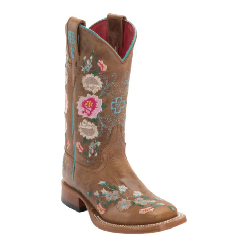 Anderson Bean | Youth Macie Bean Antiqued Honey Brown with Rose