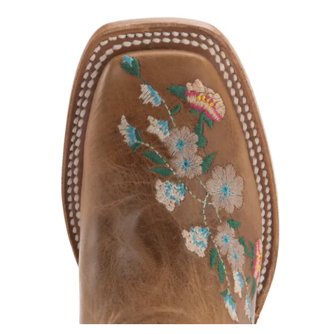 Anderson Bean | Youth Macie Bean Antiqued Honey Brown with Rose - Click Image to Close