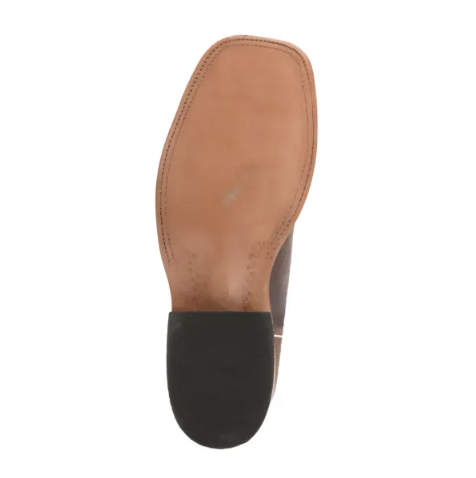 Men's Anderson Bean Mike Tyson Bison and Blue Lava Square Toe Cowboy Boots-BROWN
