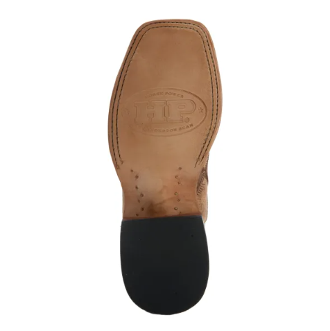 Anderson Bean | Youth Macie Bean Brown & Tan Patchwork Square Toe Western Boots-BROWN